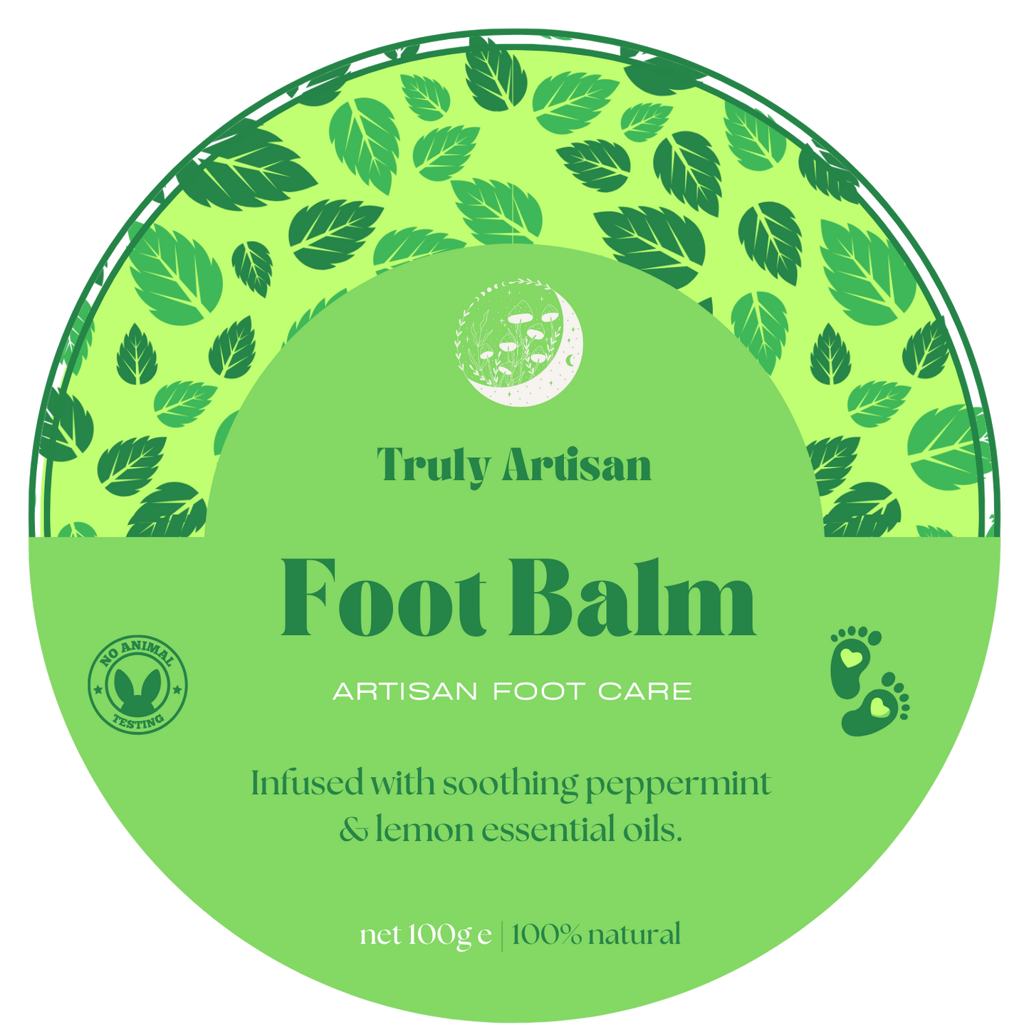 Soothing Peppermint and Lemon Foot Balm