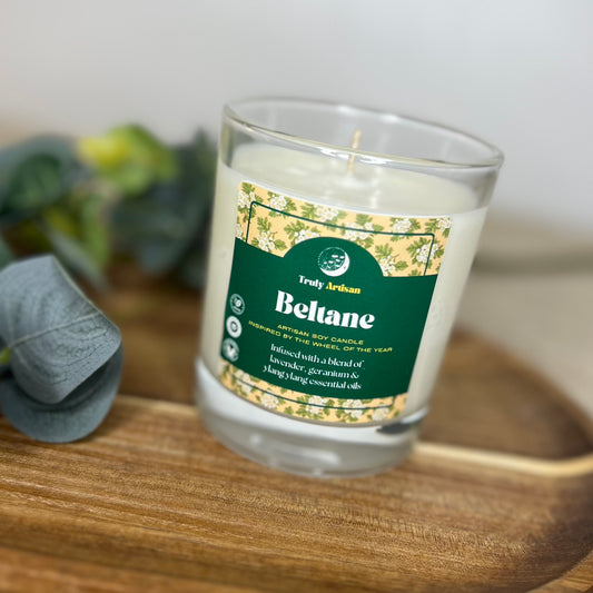 Beltane Candle | Lavender, Geranium and Ylang Ylang Candle (v)