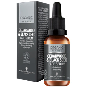 Cedarwood & Black Seed Hydrating Face Serum  For Men COSMOS Organic