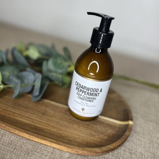 Cedarwood and Peppermint Deep Cleansing Conditioner | Conditioner for oily hair