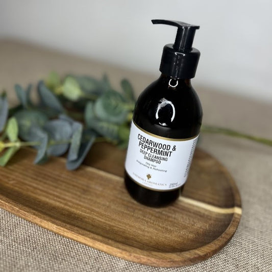 Cedarwood and Peppermint Deep Cleansing Shampoo | Shampoo for oily hair