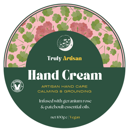 Geranium Rose and Patchouli Hand Cream (v)