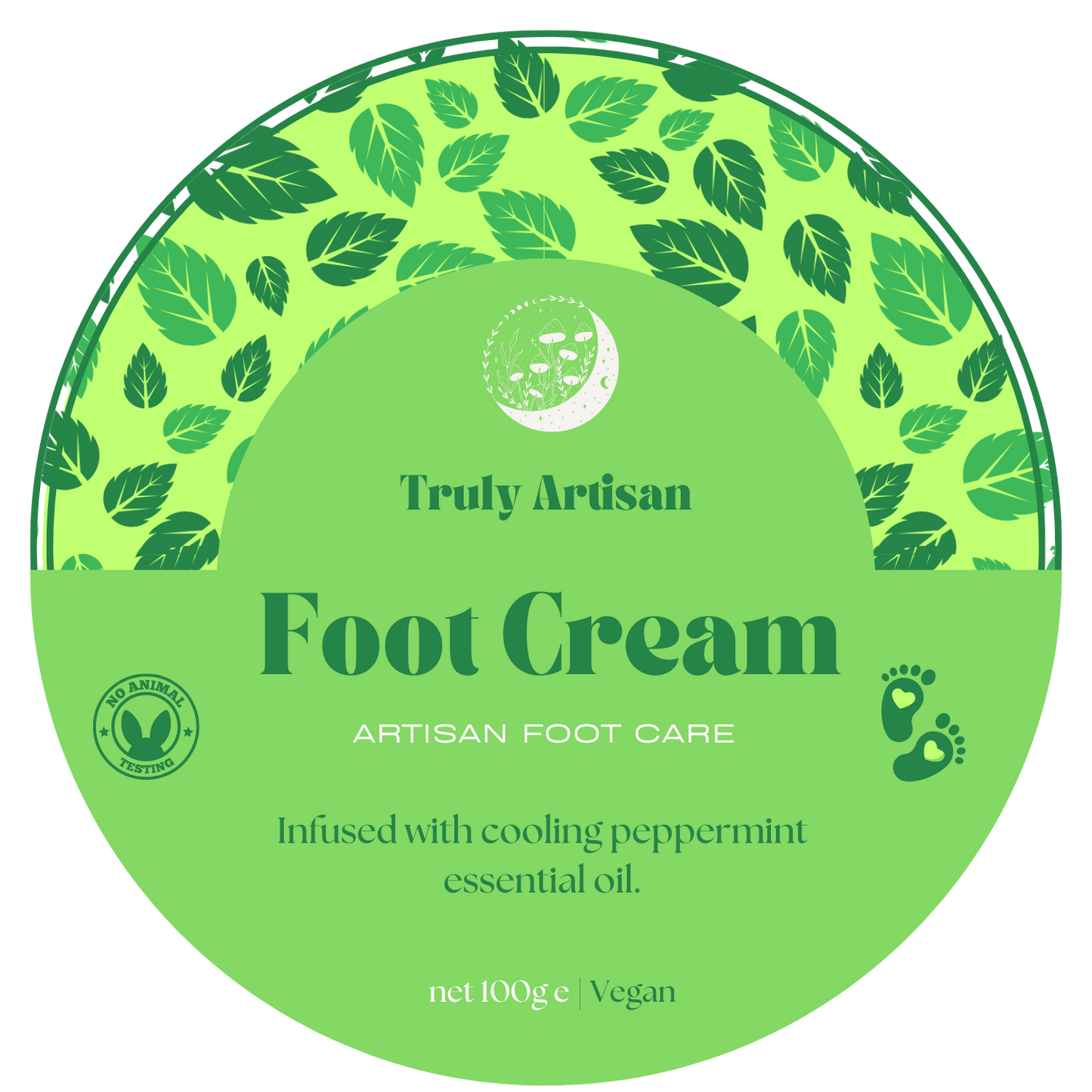 Peppermint Foot Cream (v)