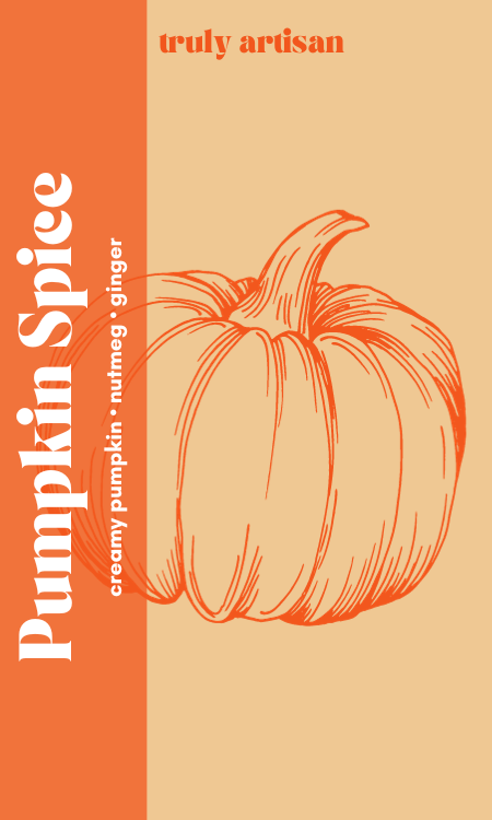 Pumpkin Spice Soy Wax Melts | Autumn Botanical Wax Melts (v)